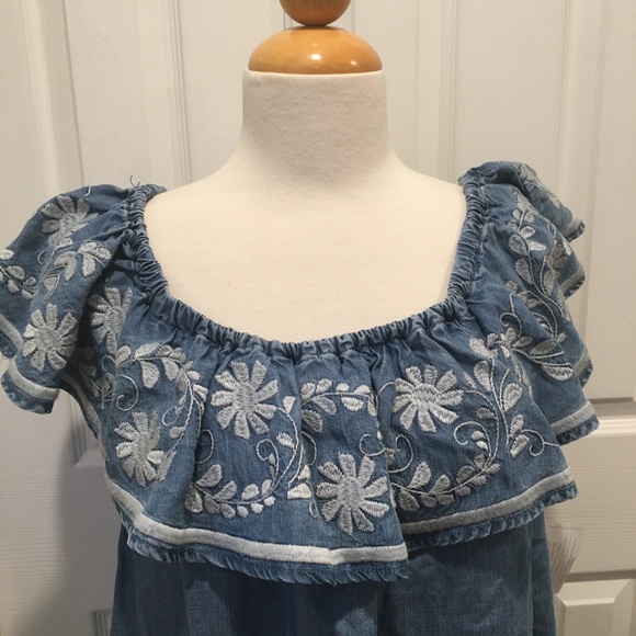 Chelsea & Theodore Off Shoulder Tencel Dress - Picture 4 of 5